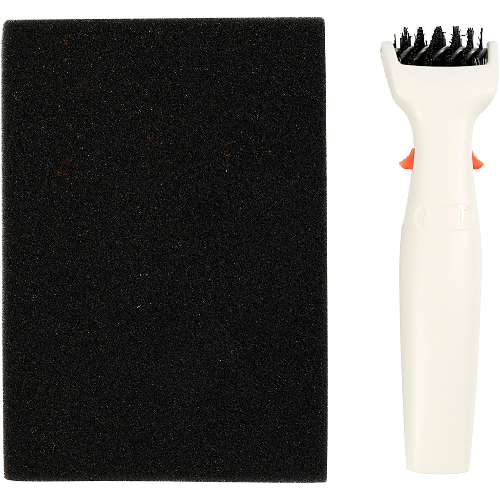 Die Brush & Foam Pad, size 4x15,5 cm, 1pc/ 1 pc