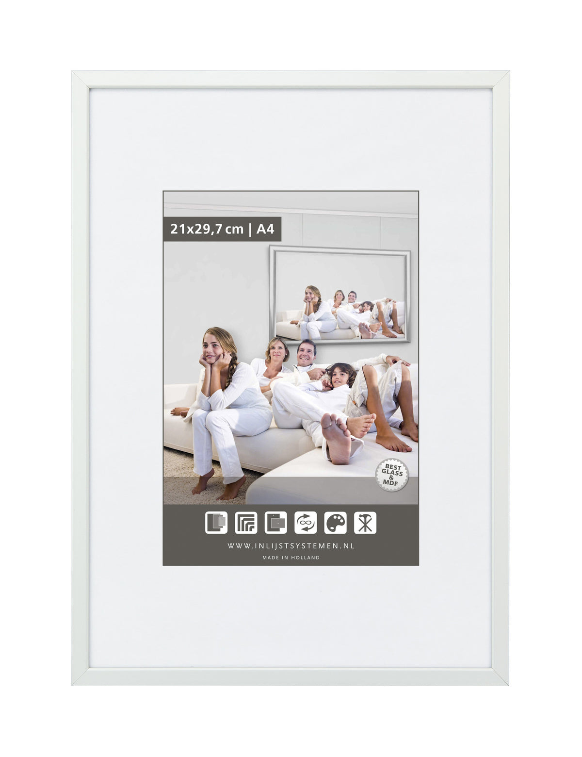 Photo Frame 20x25cm M125 Mat Silver (1 pc)
