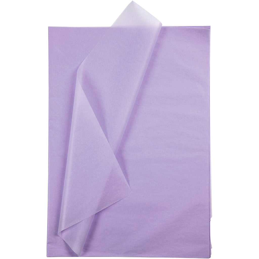 Tissue Paper, sheet 50x70 cm, 17 g, light lilac, 10 sheet