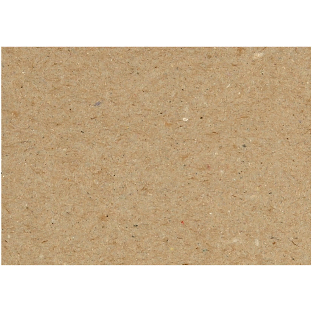 Recycled Cardboard, sheet 46x64 cm, 225 g, grey brown, 125 sheet