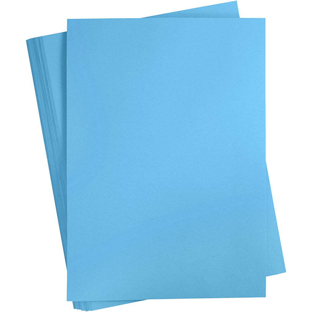 Card, A2, sheet 420x594 mm, 180 g, turquoise, 100 sheet