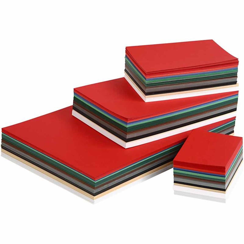 Christmas Card, A3,A4,A5,A6, 180 g, assorted colours, 1500 ass sheets