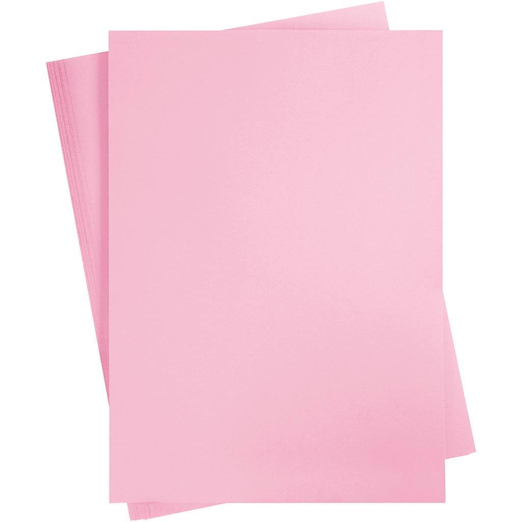 Card, A2, sheet 420x594 mm, 180 g, light pink, 10 sheet