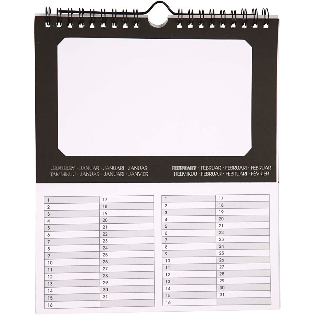 Eternity Calendars, size 19x23 cm, 180 g, 5 pc