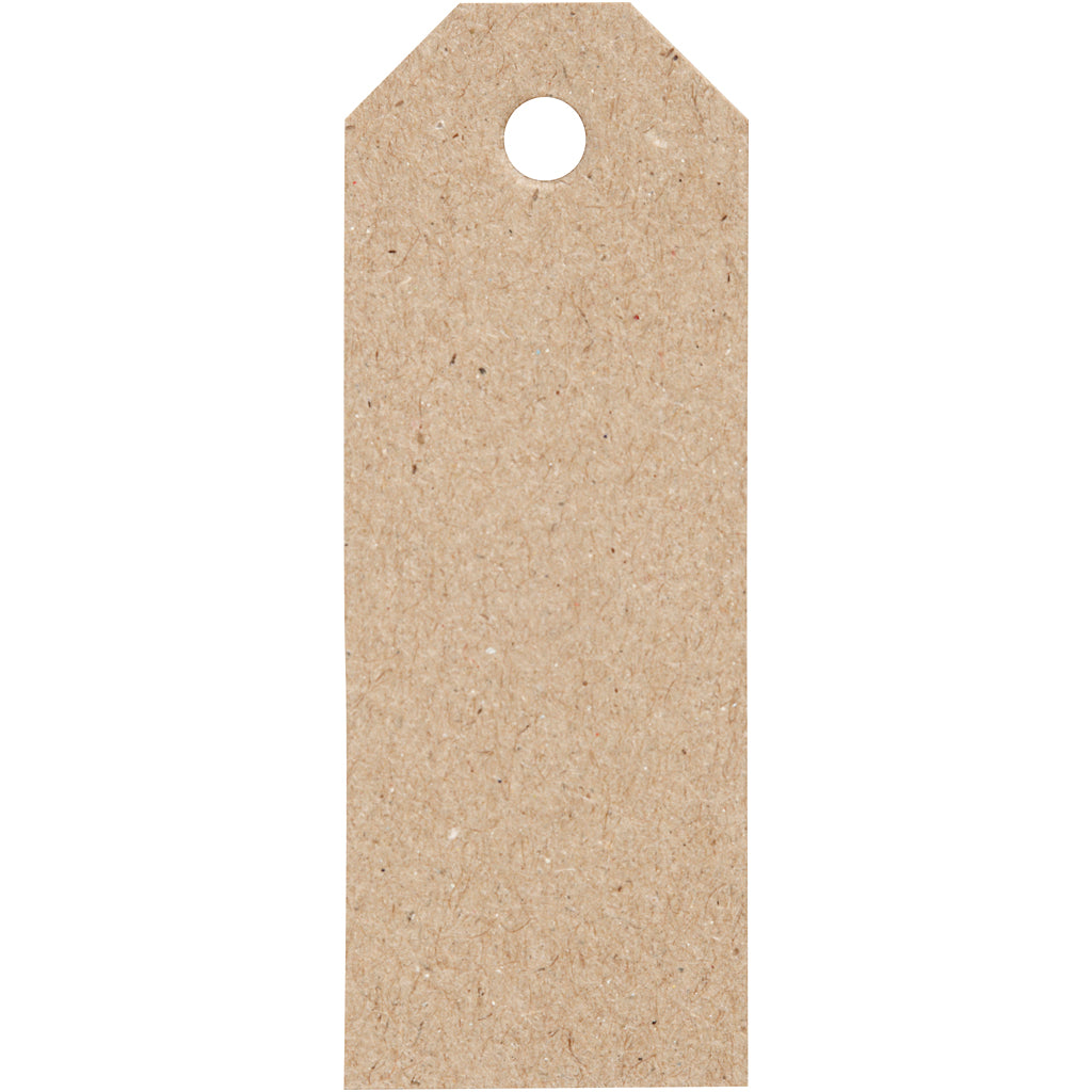Manila Tags, size 3x8 cm, 220 g, natural, 20 pc