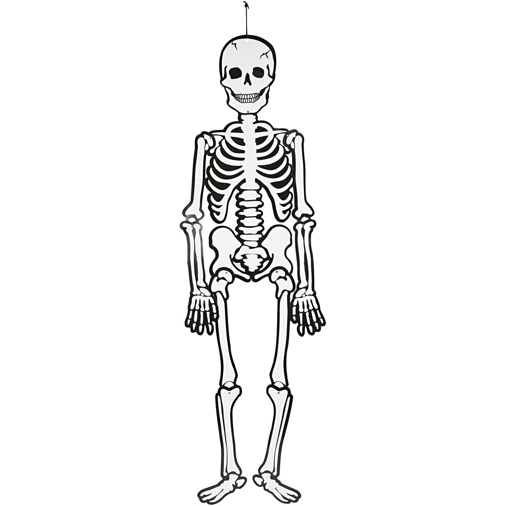 Skeleton, H: 120 cm, 300 g, white