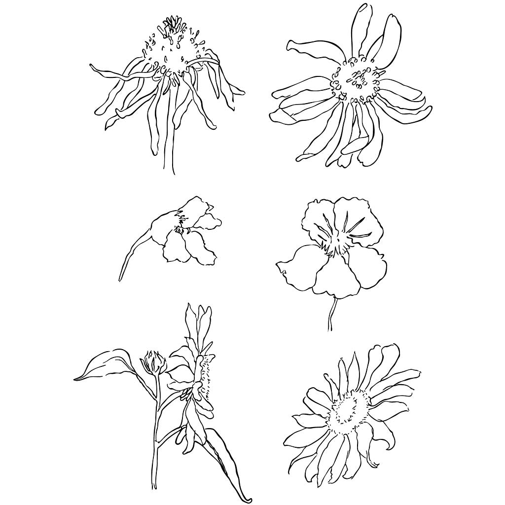 Clear Stamps, summer, sheet 11x15,5 cm, 1 sheet