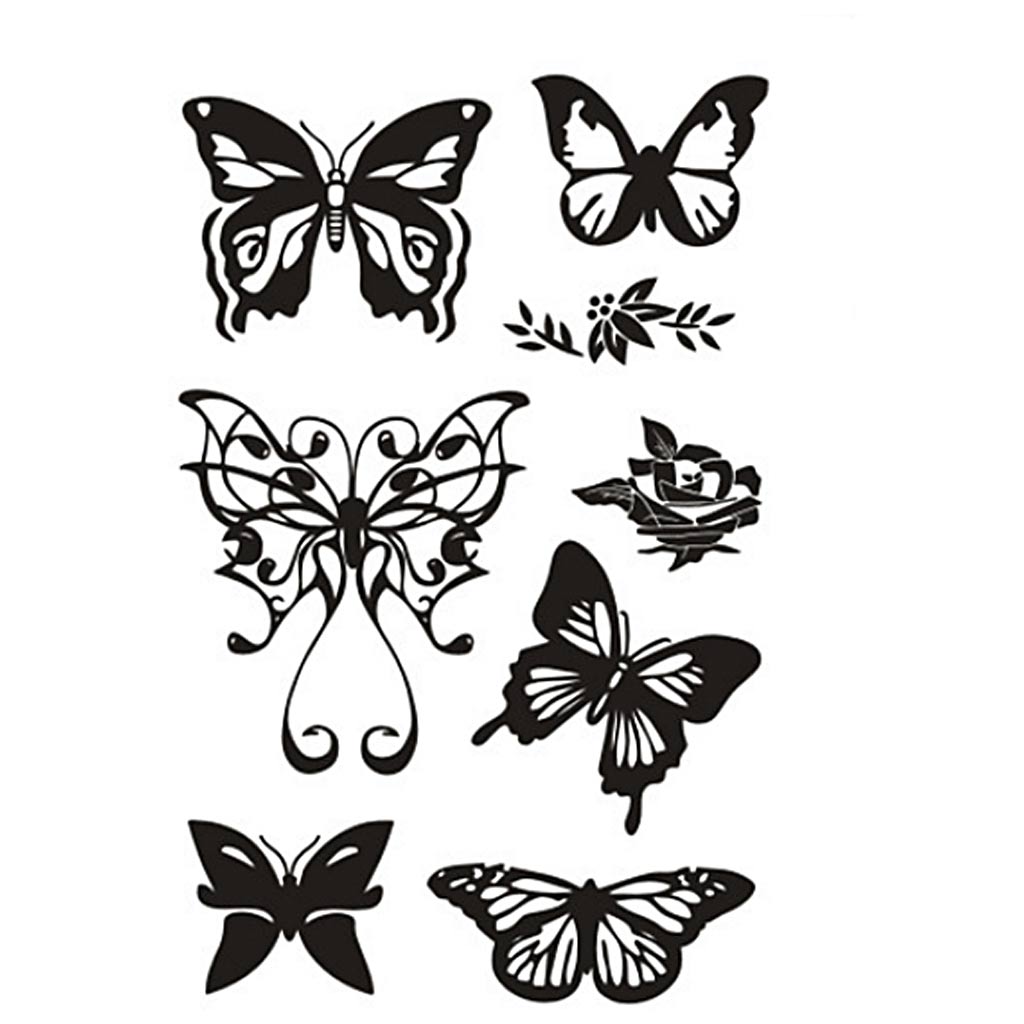 Clear Stamps, butterflies, sheet 11x15,5 cm, 1 sheet