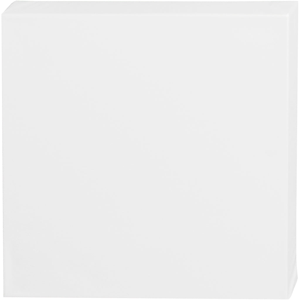 Canvas, D. 3,7 cm, size 30x30 cm, 360 g, white