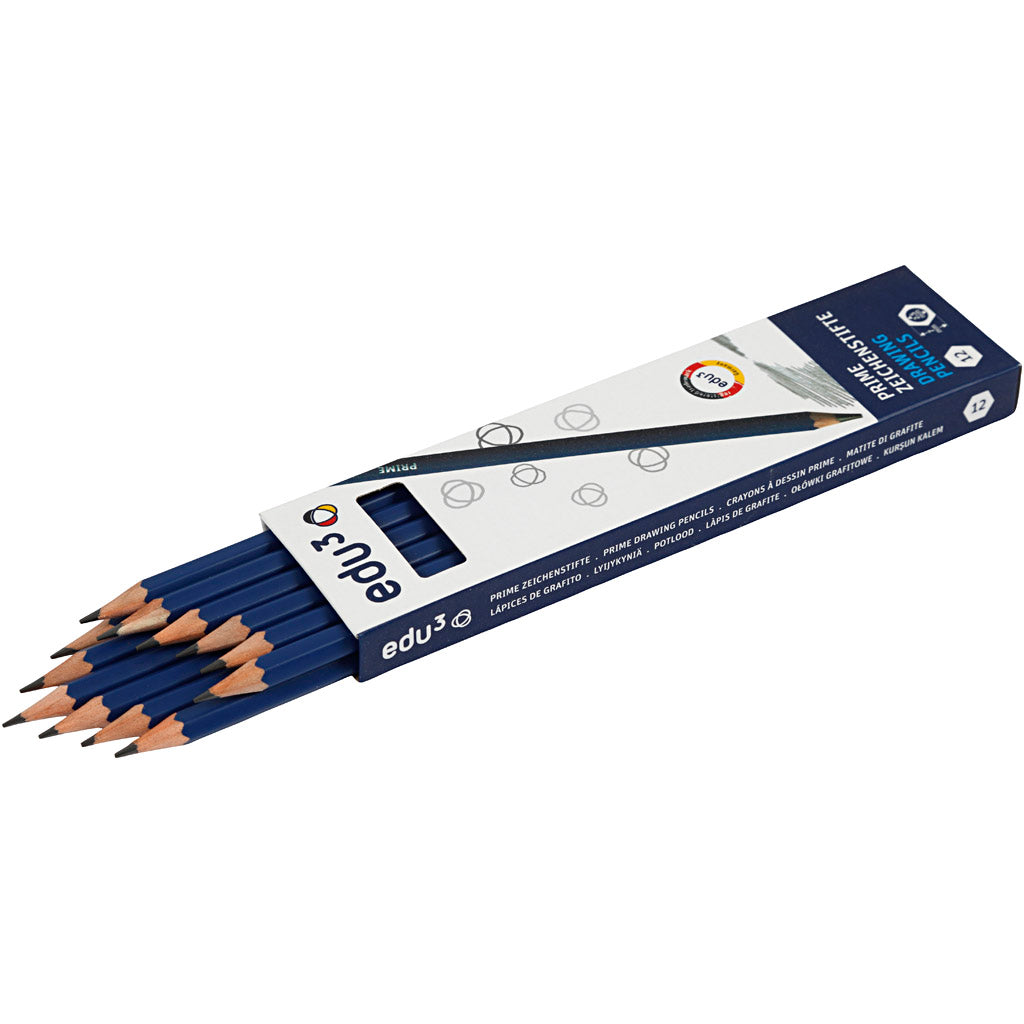 edu Drawing Pencil, 2B, 12 pc