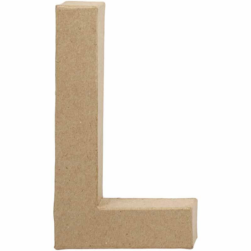 Letter, L, H: 20,3 cm, W: 11,4 cm, thickness 2,5 cm