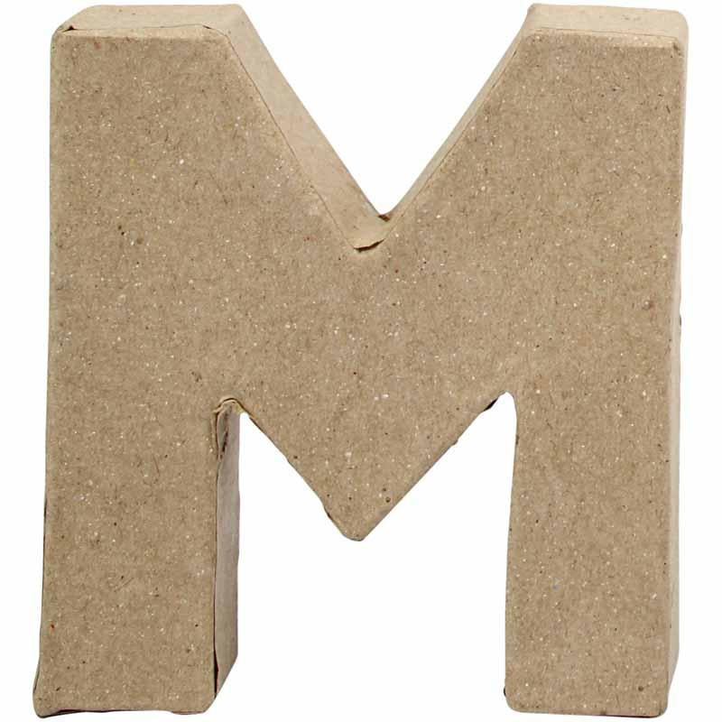 Letter, M, H: 10 cm, W: 9 cm, thickness 1,7 cm
