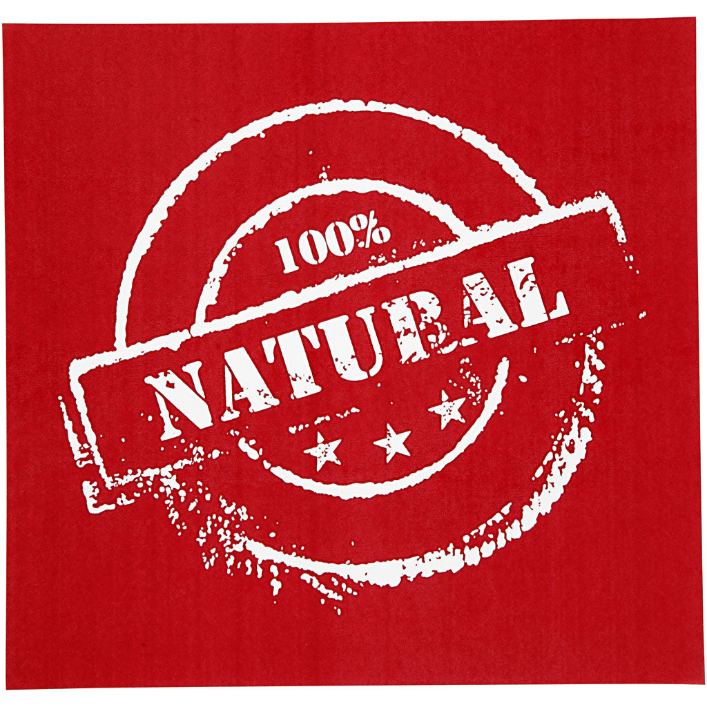 Screen Stencils, natural, sheet 20x22 cm, 1 sheet