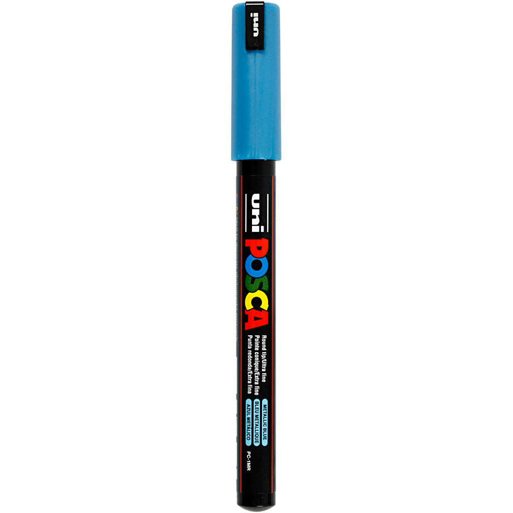 Posca Marker, no. PC-1MR, line 0,7 mm, extra-fine, metallic blue