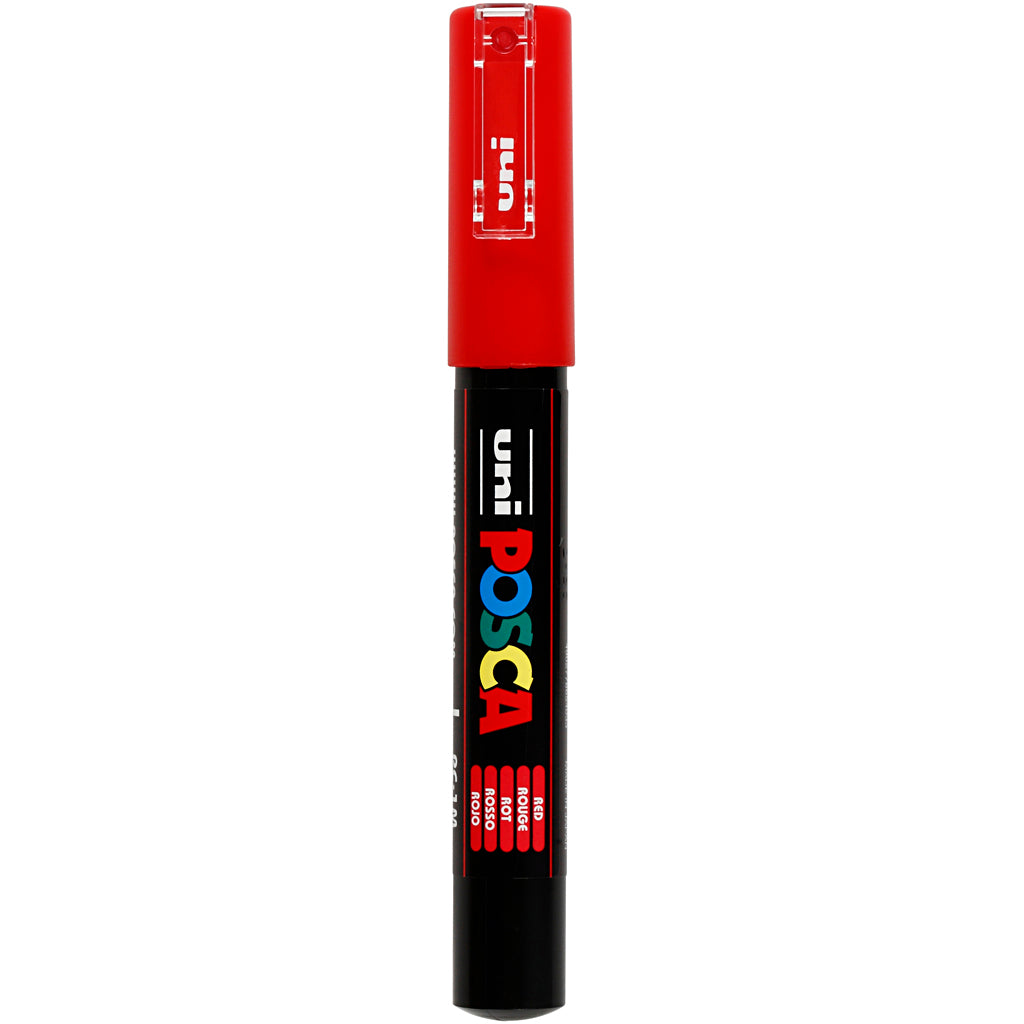 Posca Marker, no. PC-1M, line 0,7 mm, extra-fine, red