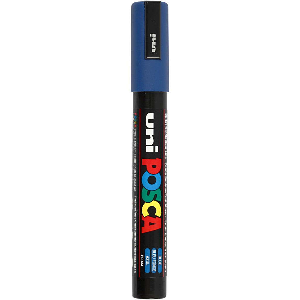 Posca Marker, no. PC-5M, line 2,5 mm, medium, blue
