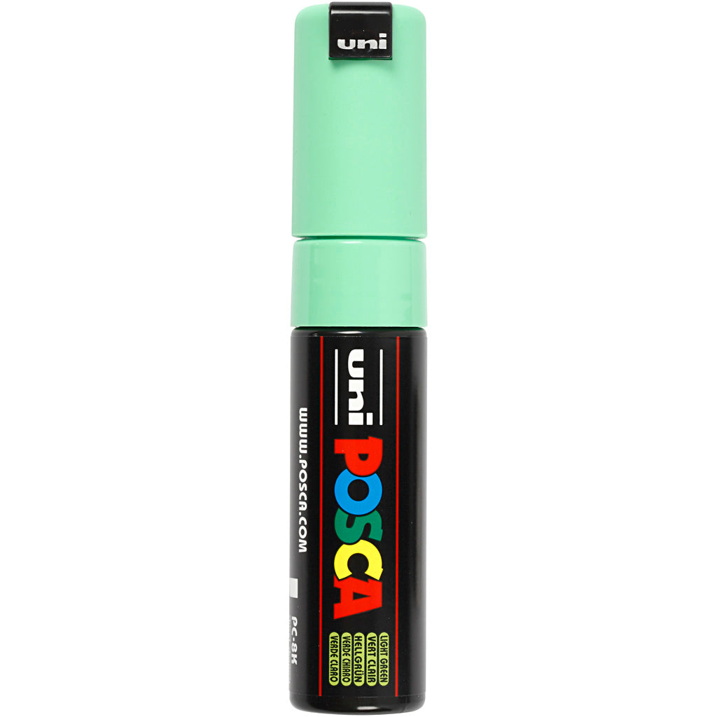 Posca Marker, no. PC-8K, line 8 mm, broad, light green