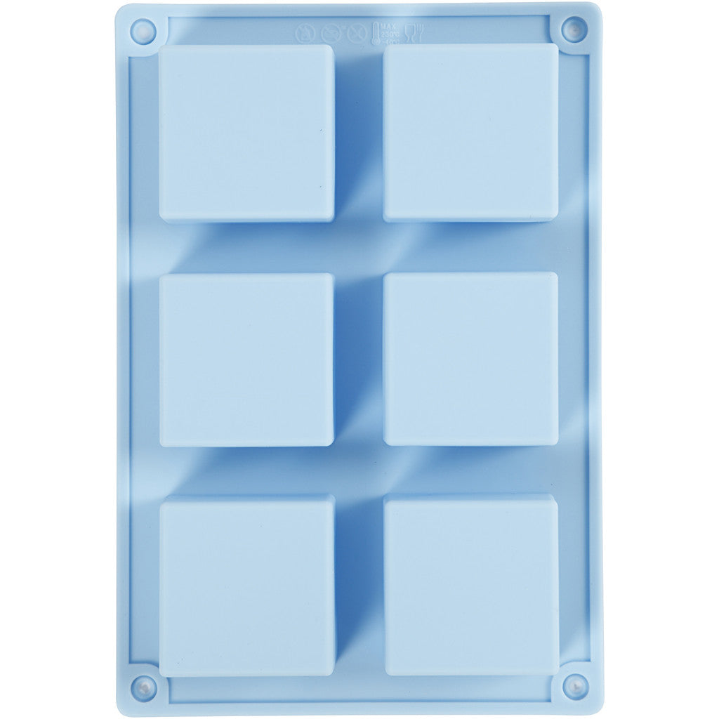 Silicone Mould, H: 2,5 cm, L: 5 cm, W: 5 cm, 60 ml