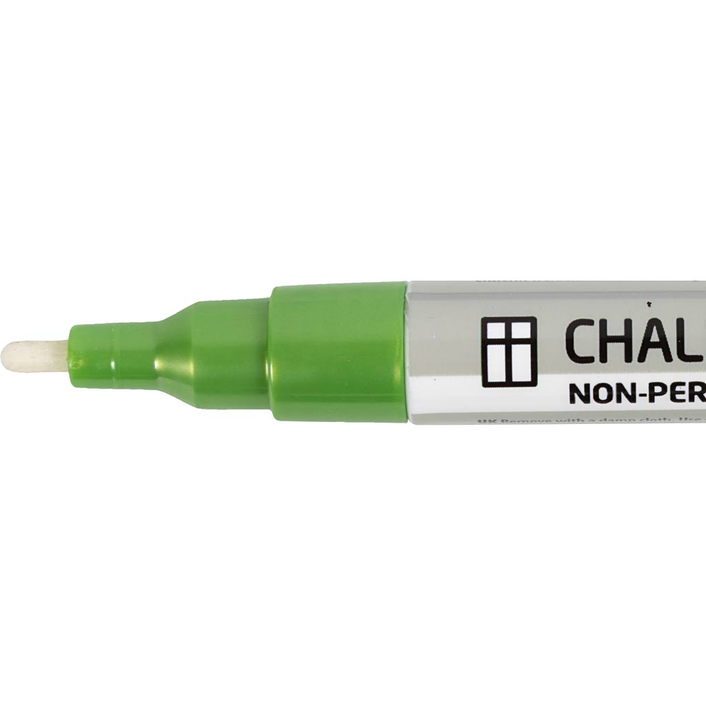 Chalk Markers, line 1,2-3 mm, metallic colours, 5 pc