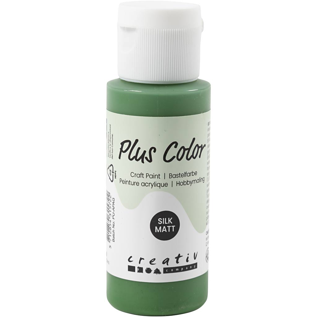 Plus Color Craft Paint, forrest green, 60 ml/ 1 bottle