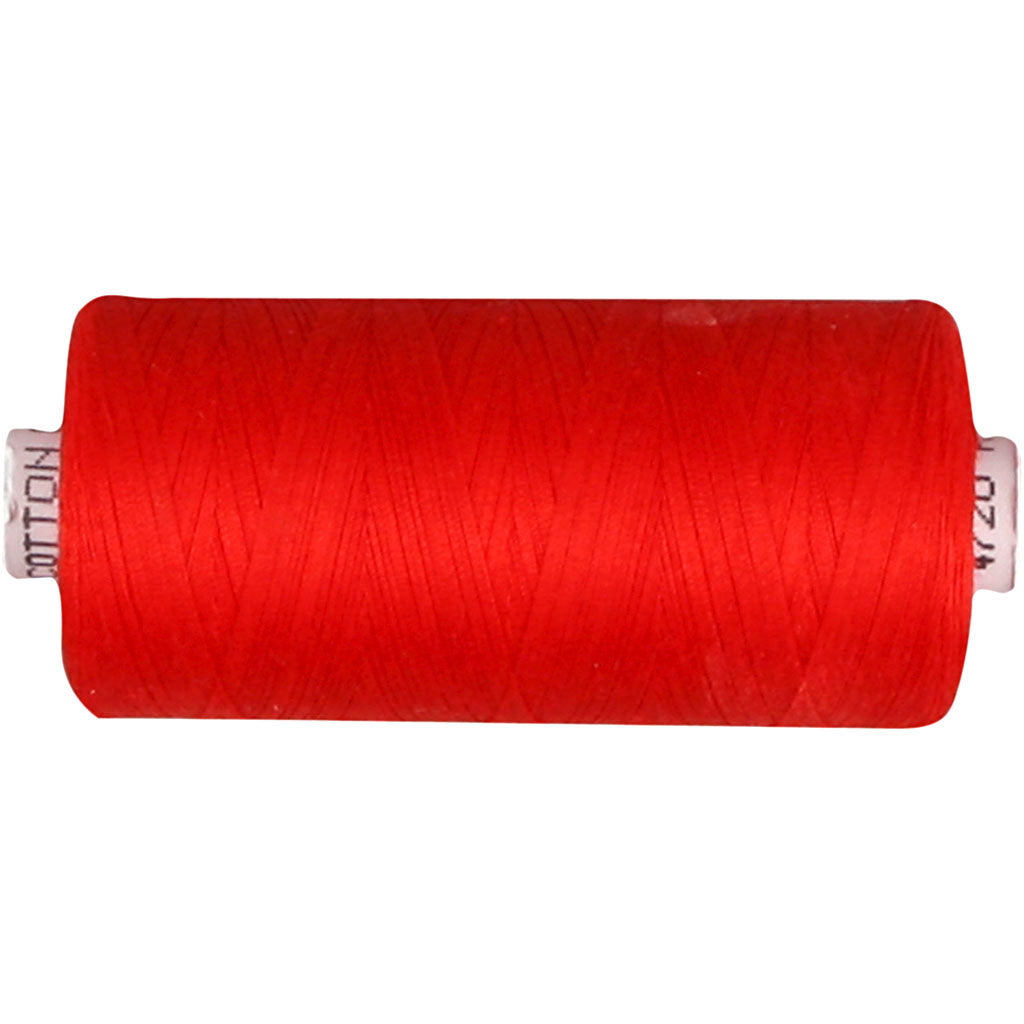 Sewing Thread, red, 1000 m/ 1 roll