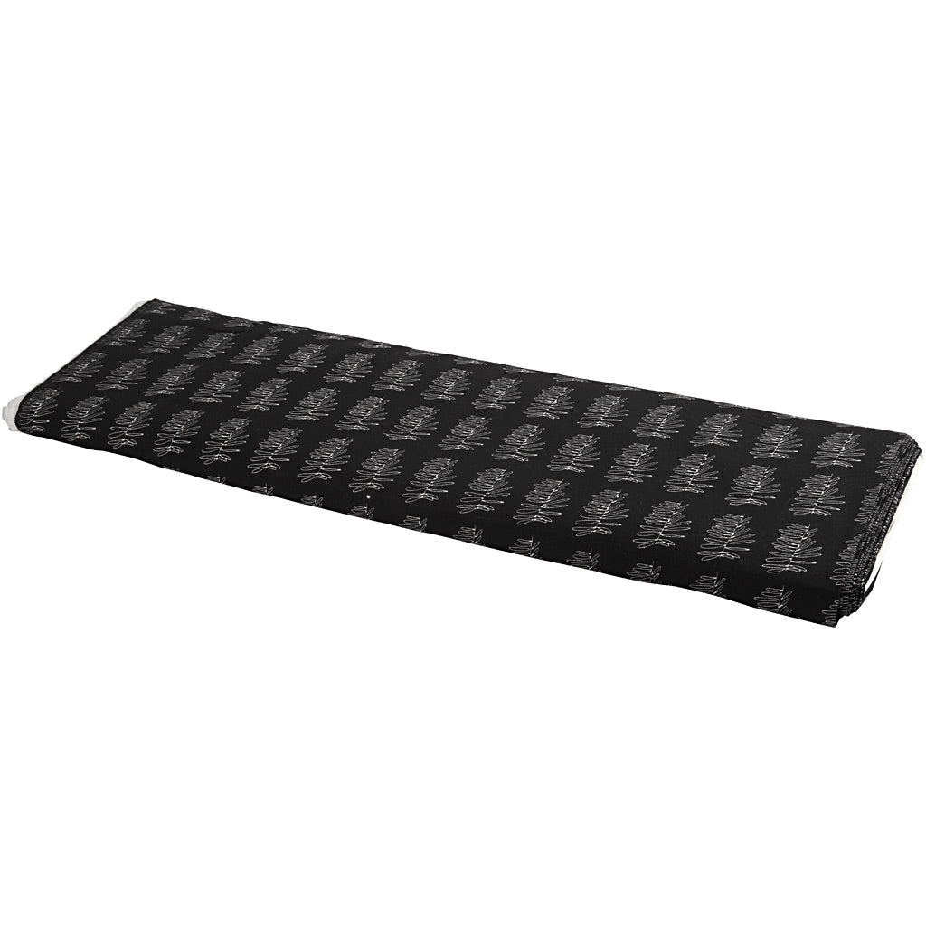 Fabric, W: 145 cm, 140 g, dark grey, 10 m/ 1 roll