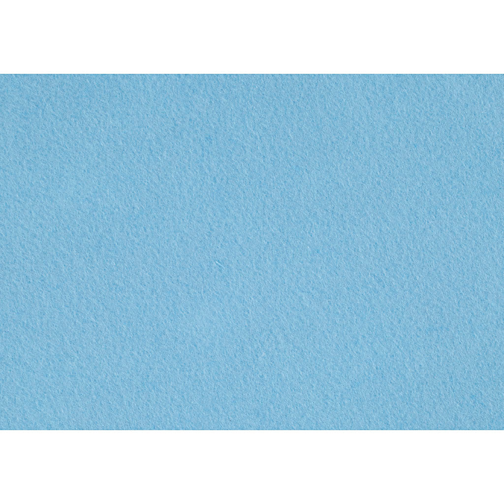Craft felt, A4, sheet 210x297 mm, thickness 1,5-2 mm, light blue, 10 sheet