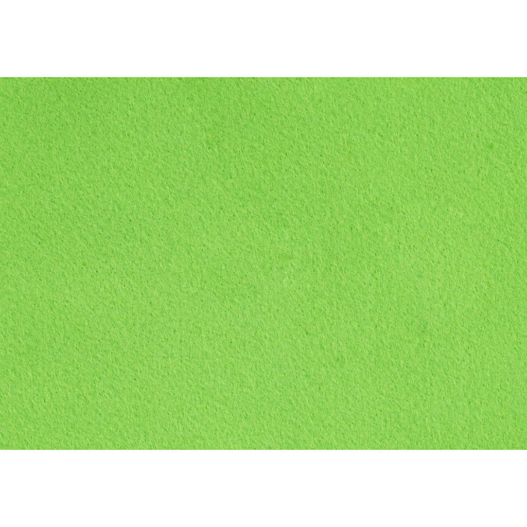 Craft felt, A4, sheet 210x297 mm, thickness 1,5-2 mm, light green, 10 sheet