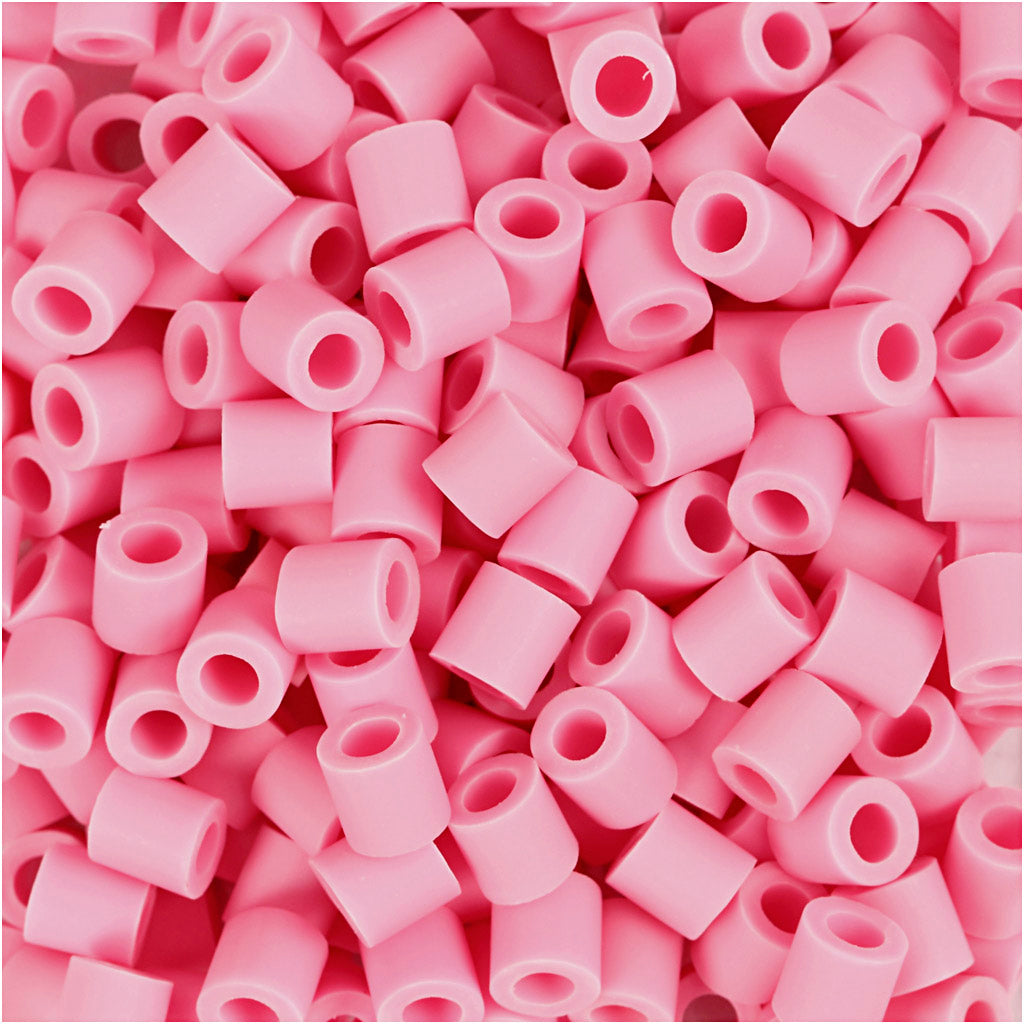 NABBI BioBeads, size 5x5 mm, hole size 2.5 mm, medium, rose, 3000 pc
