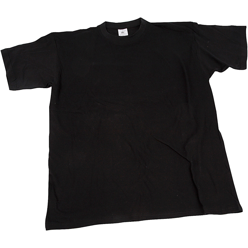 T-shirts, W: 32 cm, size 3-4 years, round neck, 145 g, black