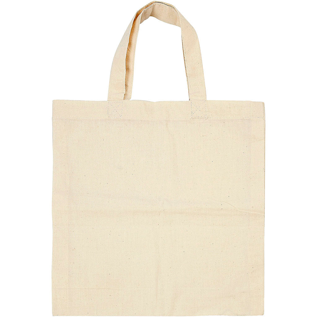 Tote Bag, size 27,5x30 cm, 135 g, light natural, 5 pc