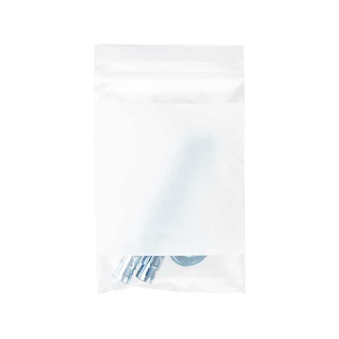Grip Seal Bags with Write-on-Panel 10x15cm PE 100 micron
