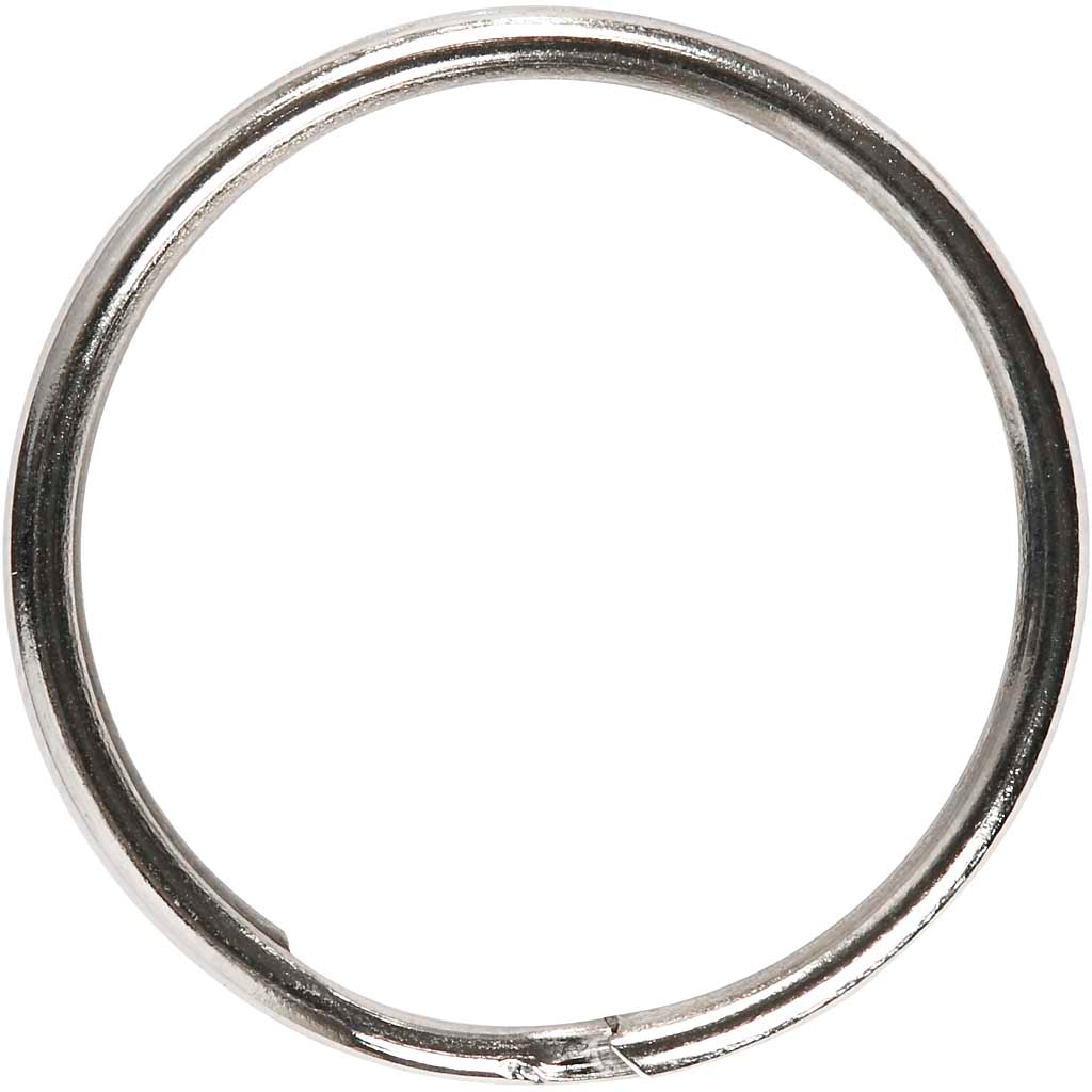 Key rings, dia. 20 mm, 8 pc