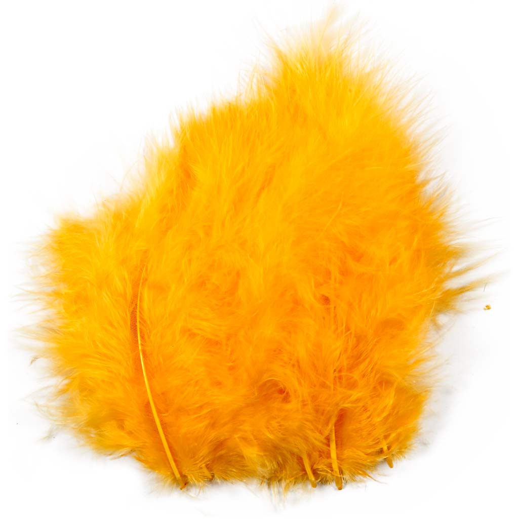 Down, size 5-12 cm, yellow, 15 pc