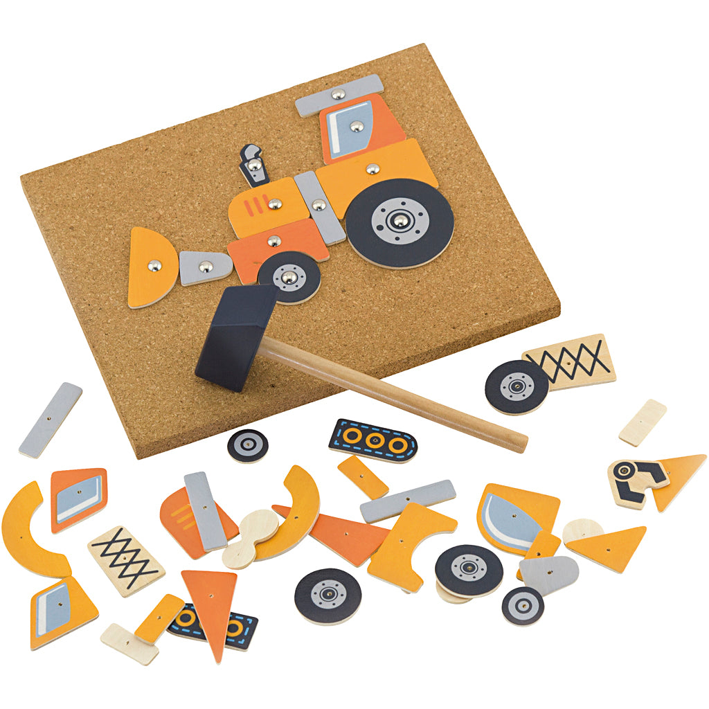 VIGA hammer mosaic set, Vehicle, size 23x18 cm