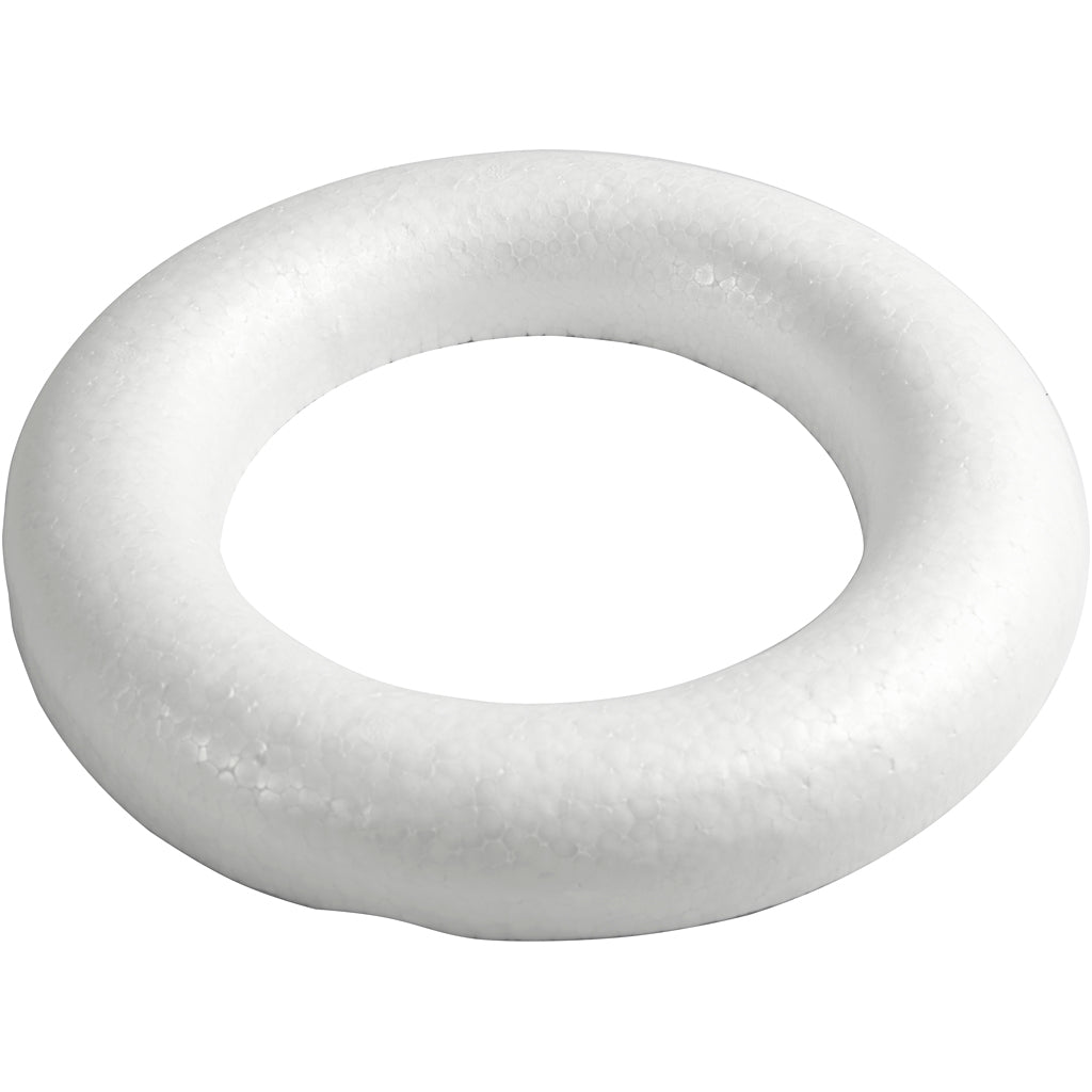 Half rounded rings, size 30 cm, thickness 40 mm, white