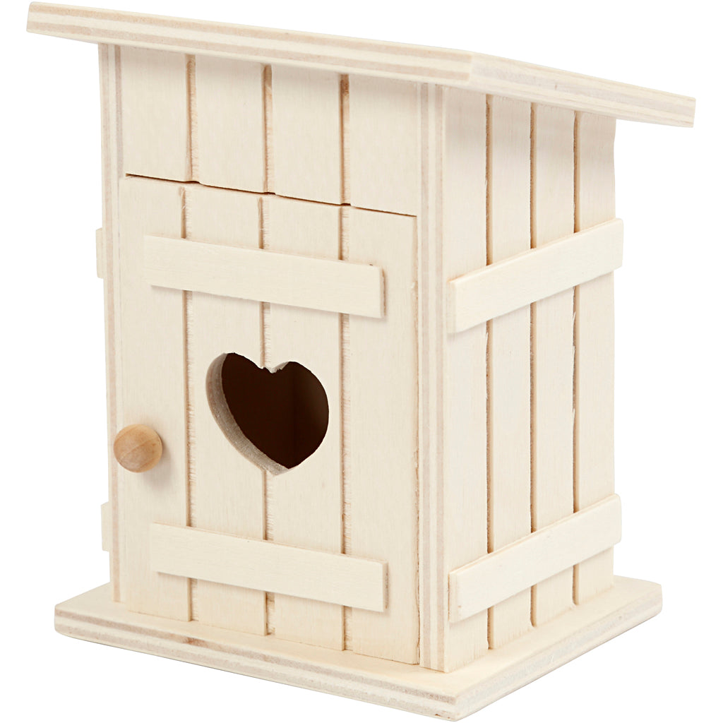 Miniature outhouse, L: 8 cm, W: 6,5 cm