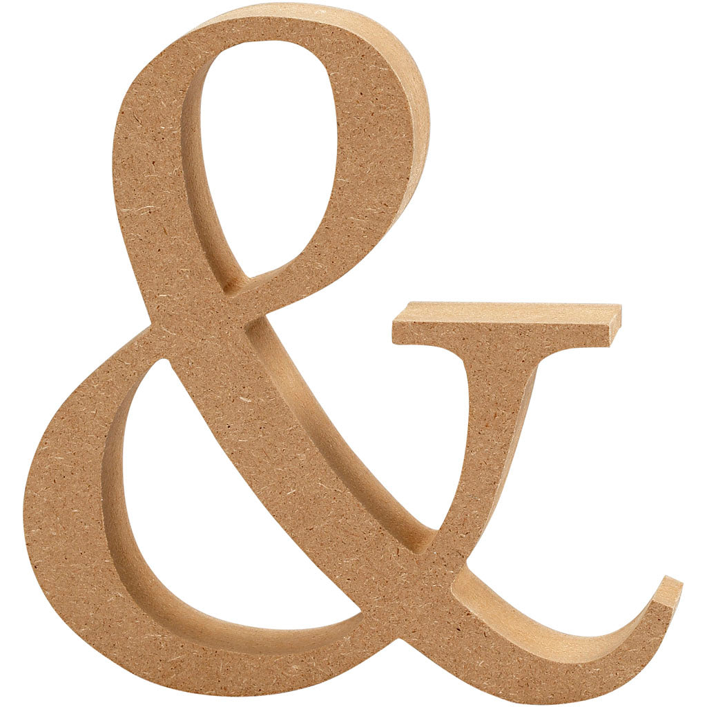 Symbol, &, H: 13 cm, thickness 2 cm