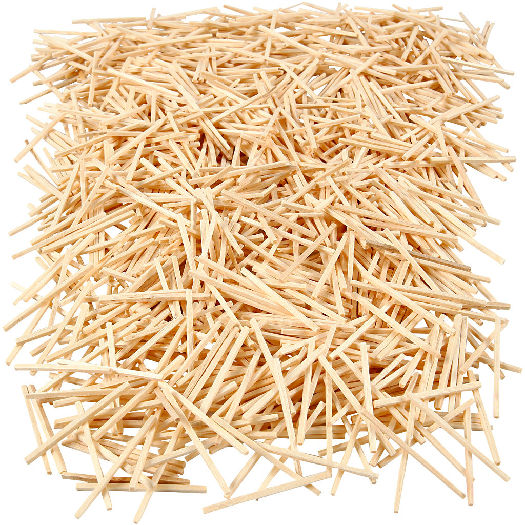 Matchsticks, L: 48 mm, dia. 2 mm, 850 pc, 100 g