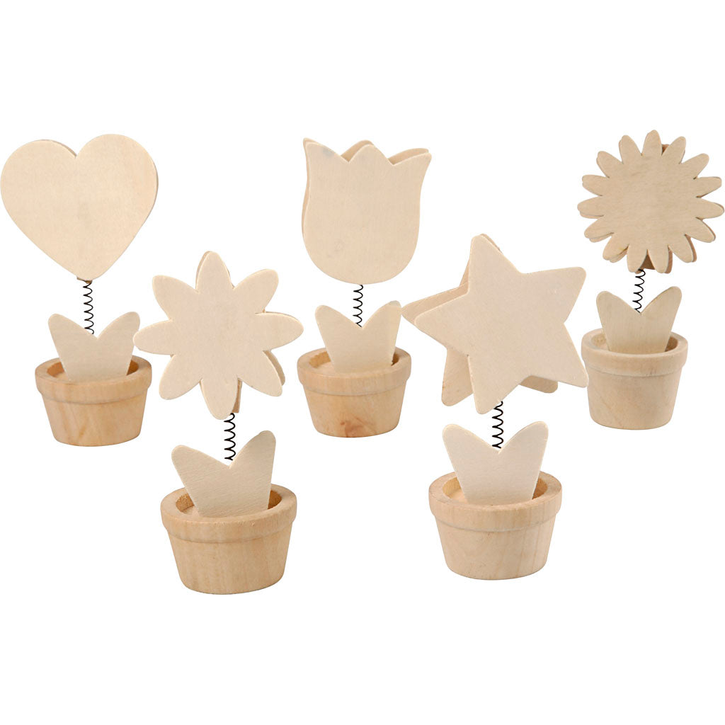 Memo Holders, H: 10 cm, dia. 5 cm, 10 pc