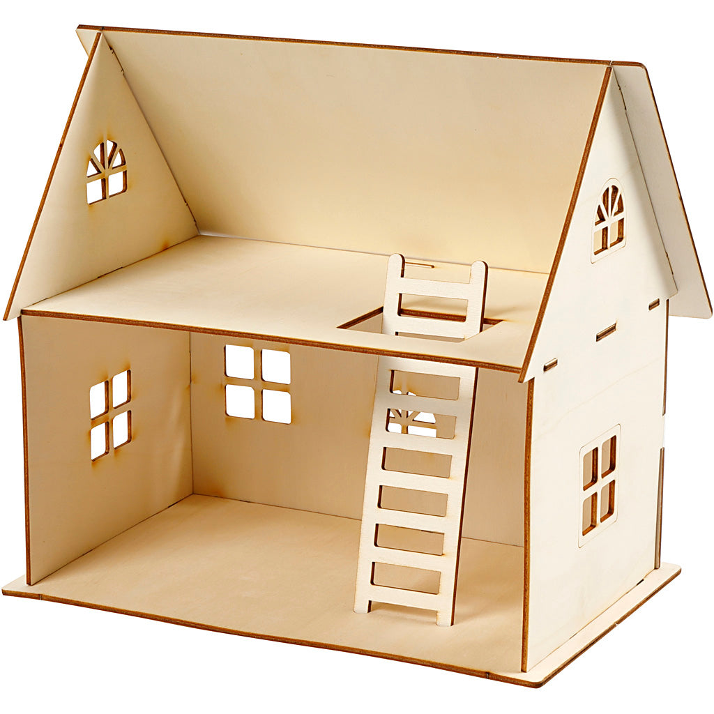 Doll house construction, H: 25 cm, size 18x27 cm