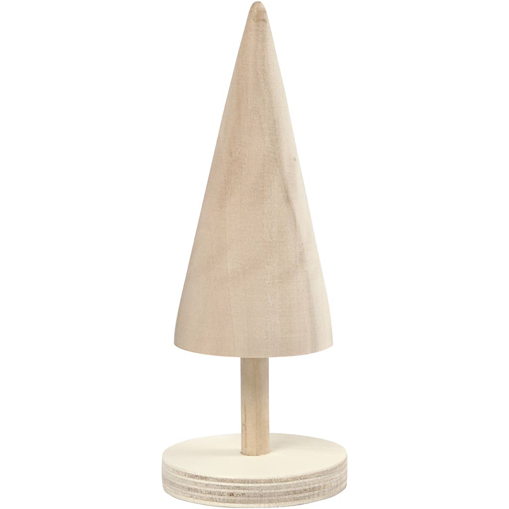 Christmas tree, H: 15,5 cm, dia. 5 cm, 1pc/ 1 pc