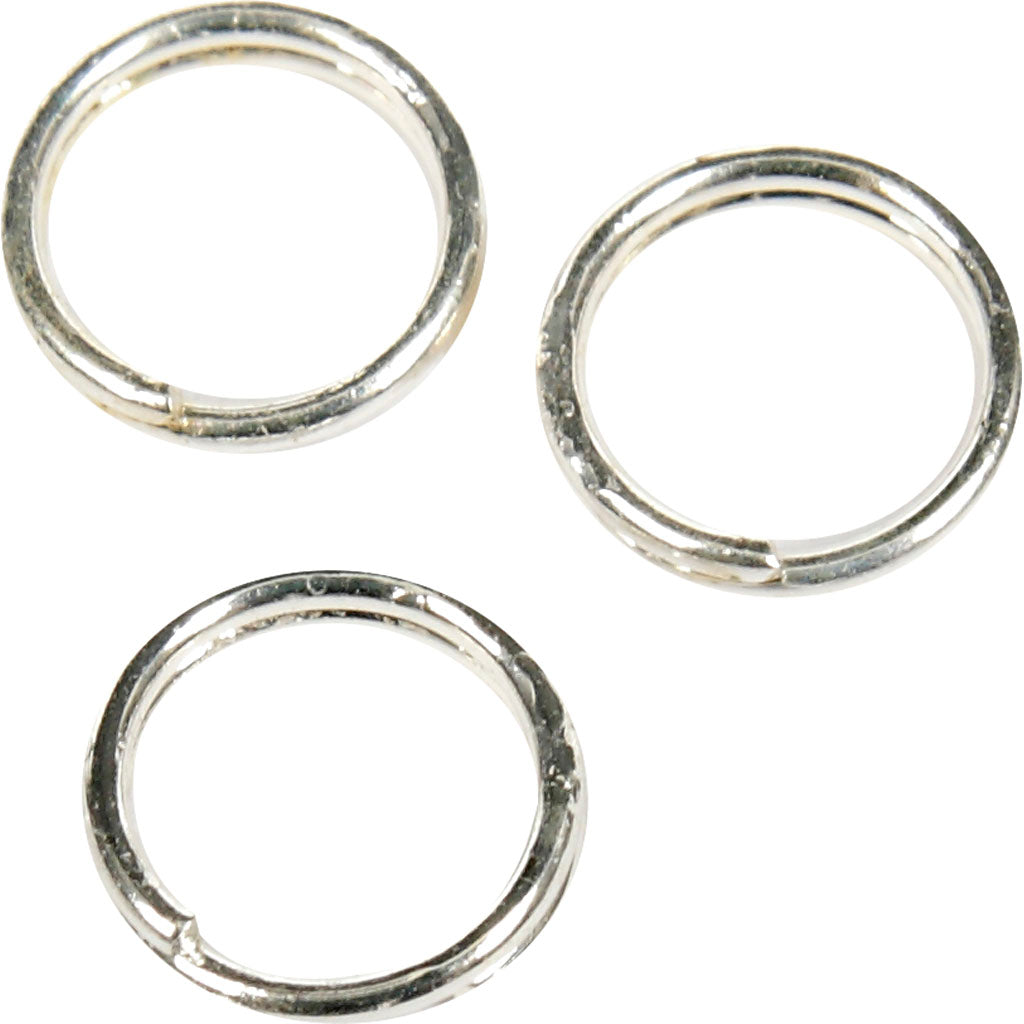 Split Ring, dia. 5 mm, silver-plated, 30 pc
