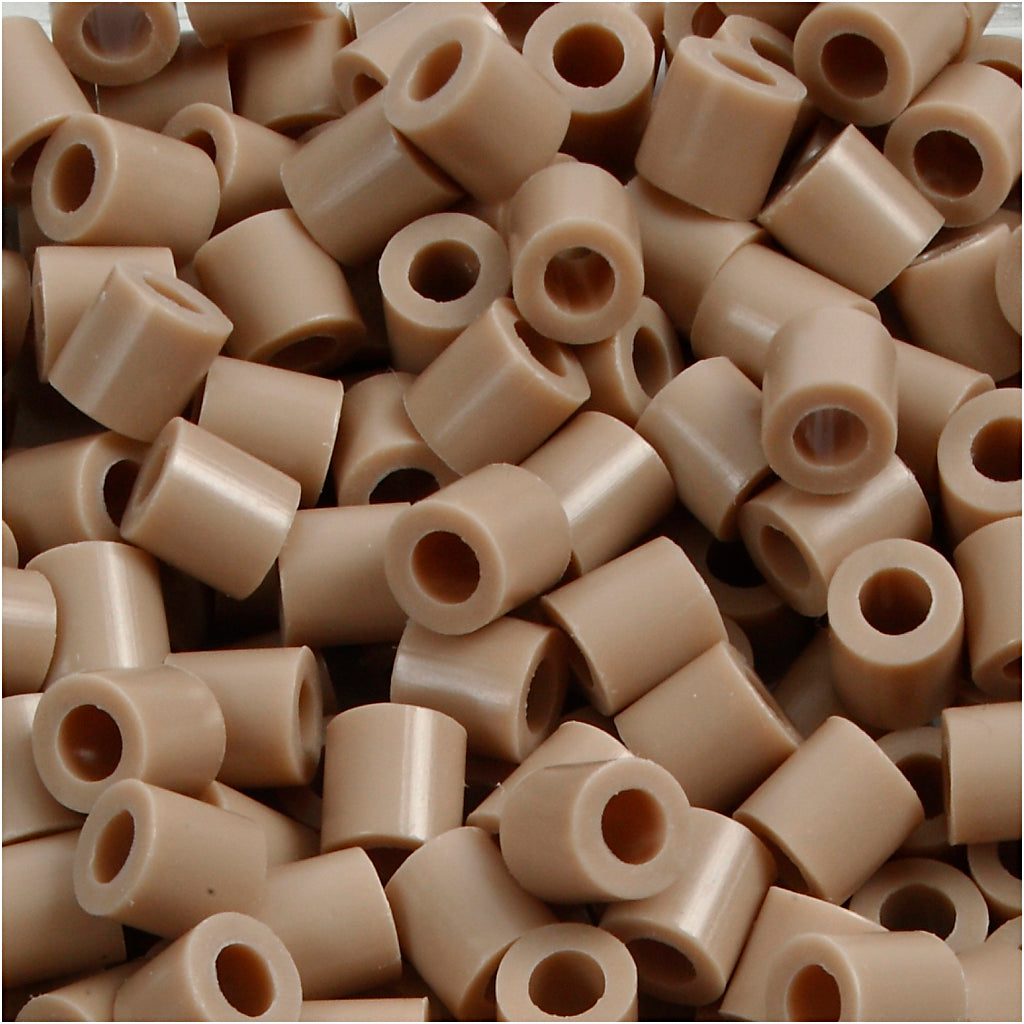 PhotoPearls, size 5x5 mm, hole size 2,5 mm, medium, beige (6), 6000 pc