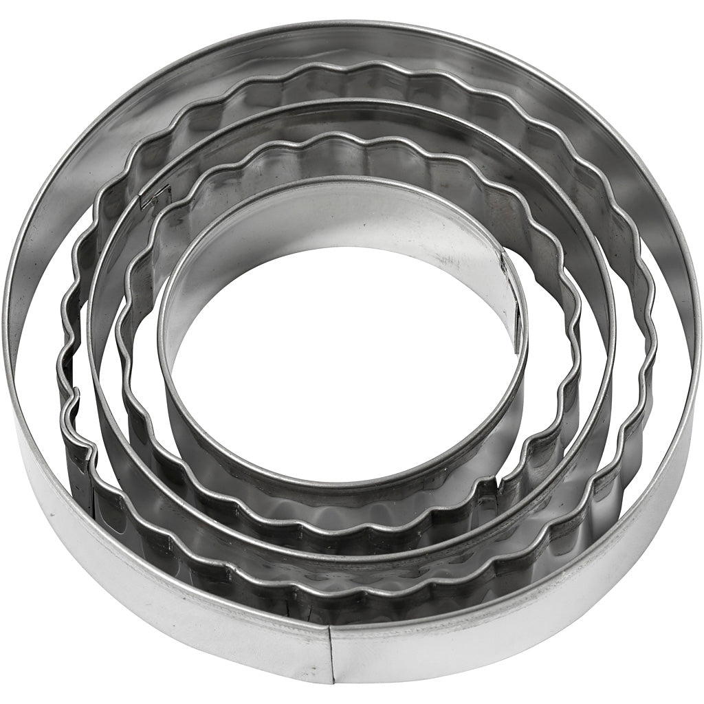 Cookie Cutters, circle, size 8 cm, 5 pc