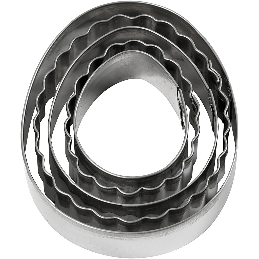 Cookie Cutters, egg, size 8 cm, 5 pc