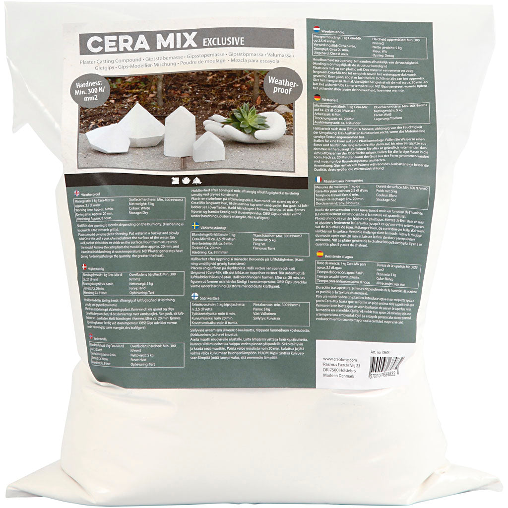 Cera-Mix Exclusive Casting Plaster, white, 5 kg