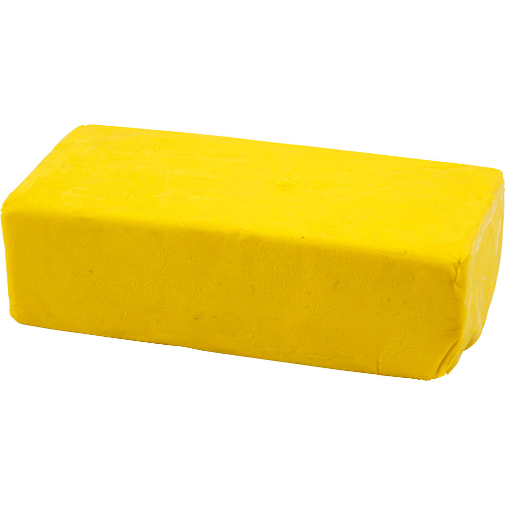 Modelling Clay, size 13x6x4 cm, yellow, 500 g