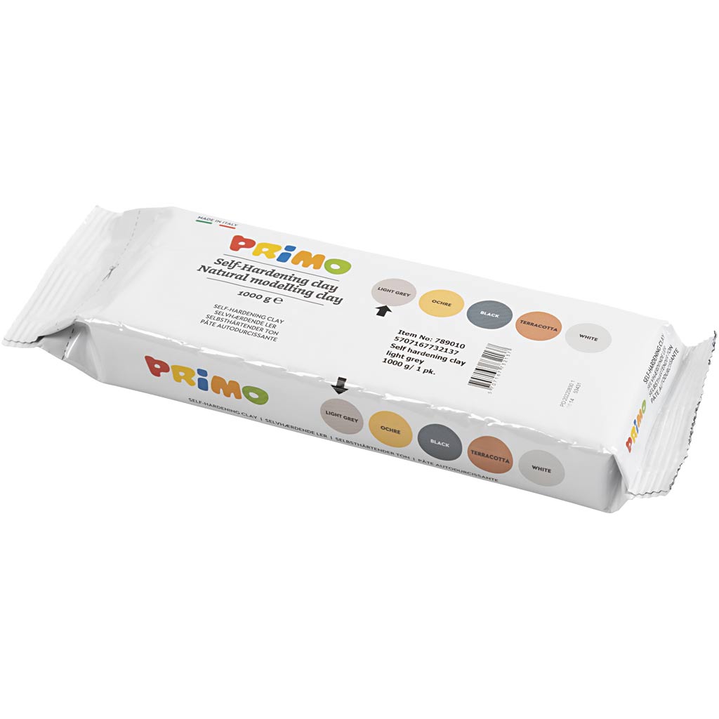 Self-Hardening Clay, light grey, 1000 g