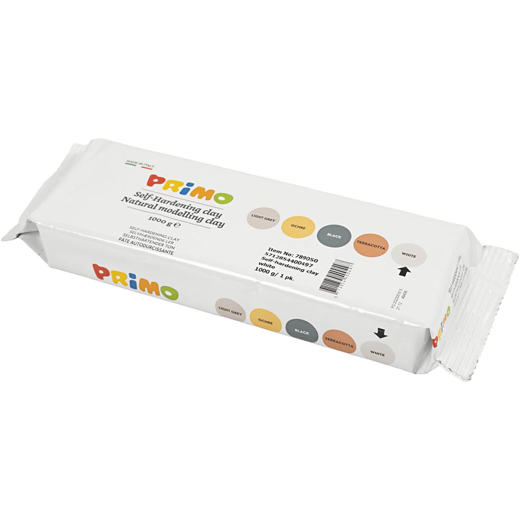 Self-Hardening Clay, white, 1000 g